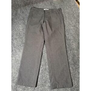 Bluffworks Pants Mens 33x30 Gray Chino Wrinkle Resistant Travel Made In USA NYC